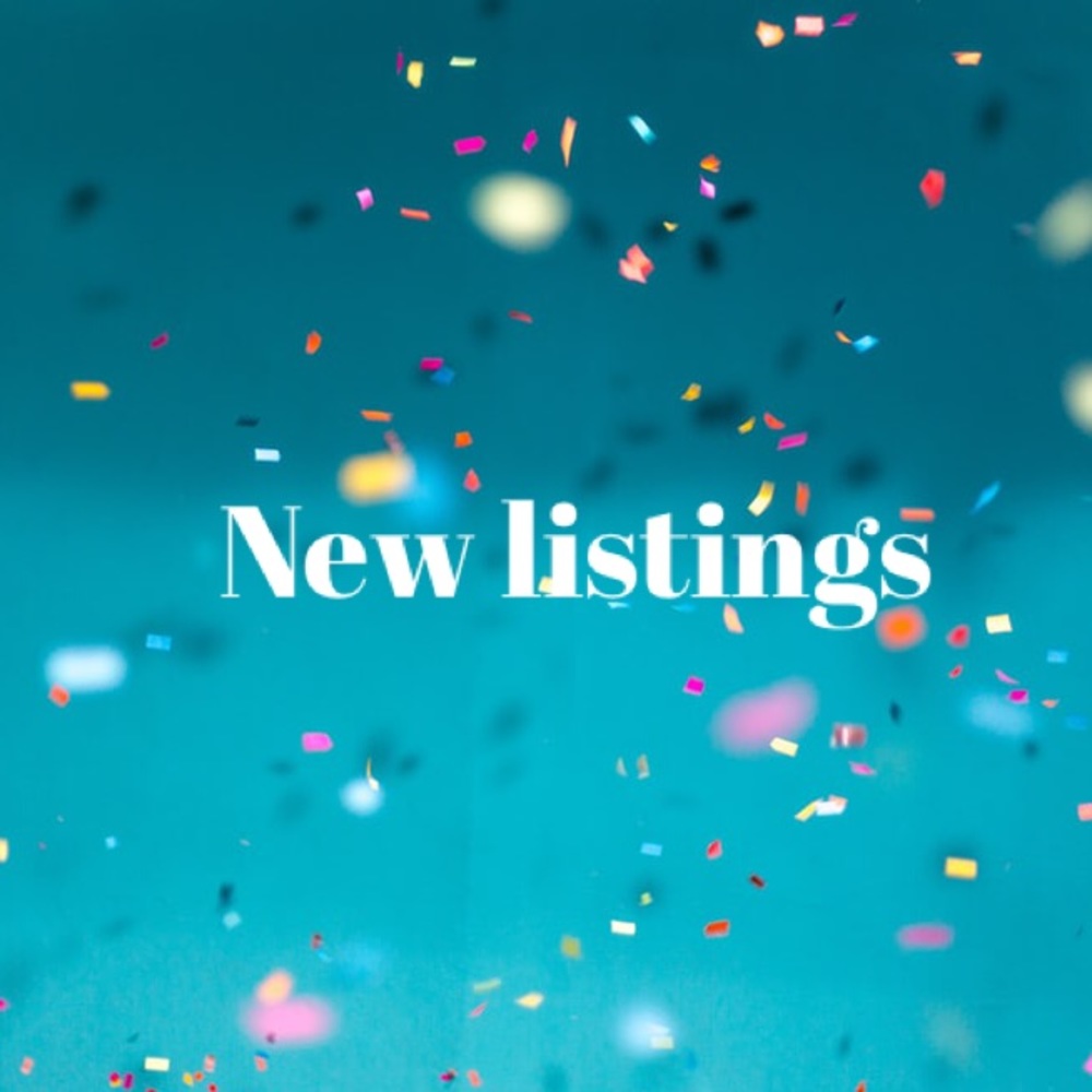 NEW LISTINGS